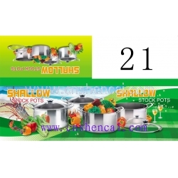 Color box - Stock pot set with glass lid